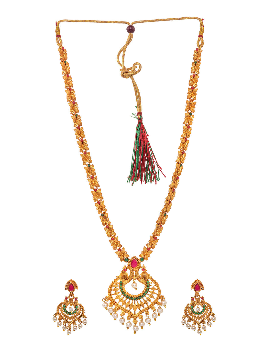 Gold Toned Grand South Indian Imitation Bridal Temple Jewellery Set, zaveri pearls, sale price rs, sale price, sale gold plated, sale gold, sale, rubans, ring, regular price, priyassi jewelle