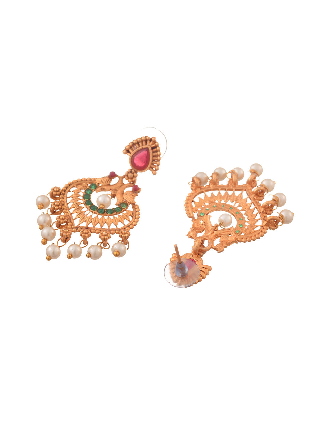 Gold Toned Grand South Indian Imitation Bridal Temple Jewellery Set, zaveri pearls, sale price rs, sale price, sale gold plated, sale gold, sale, rubans, ring, regular price, priyassi jewelle