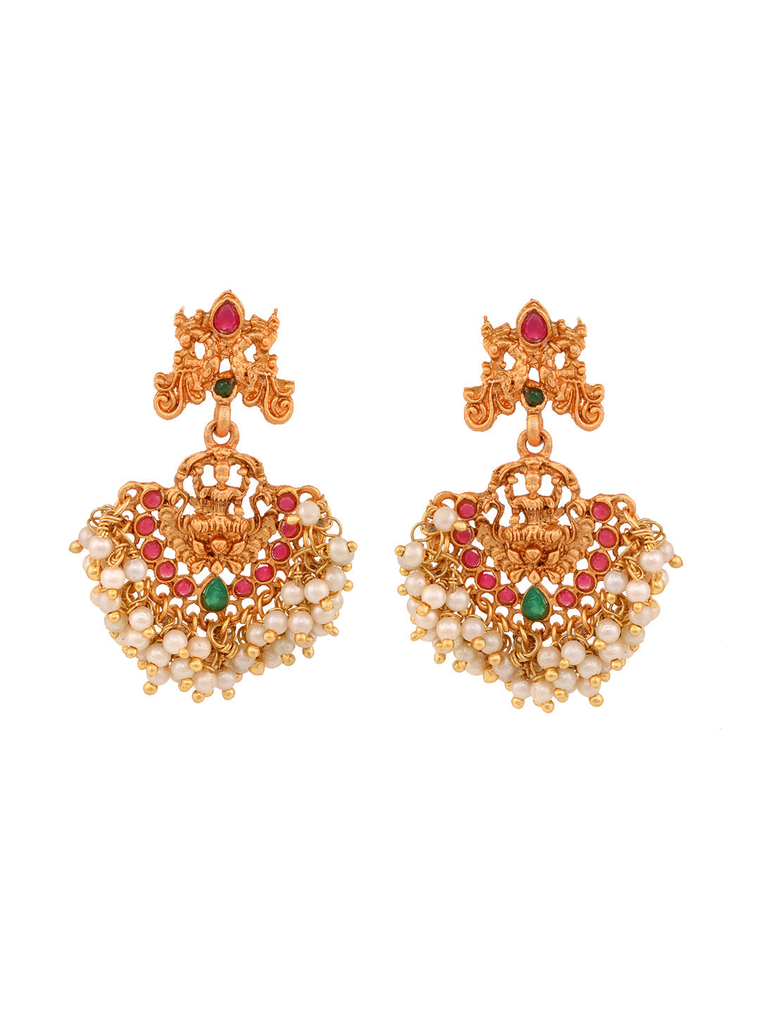 Gold Toned Gorgeous Saaddhvi Haram Combo Temple Jewellery Set, zaveri pearls, sale price rs, sale price, sale gold plated, sale gold, sale, rubans, ring, regular price, priyassi jewellery, ku