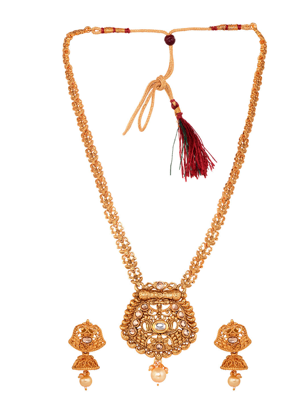 GoldPlated Kundan studded Handcrafted Necklace Jewellery Set, zaveri pearls, sale price rs, sale price, sale gold plated, sale gold, sale, rubans, ring, regular price, priyassi jewellery, kus