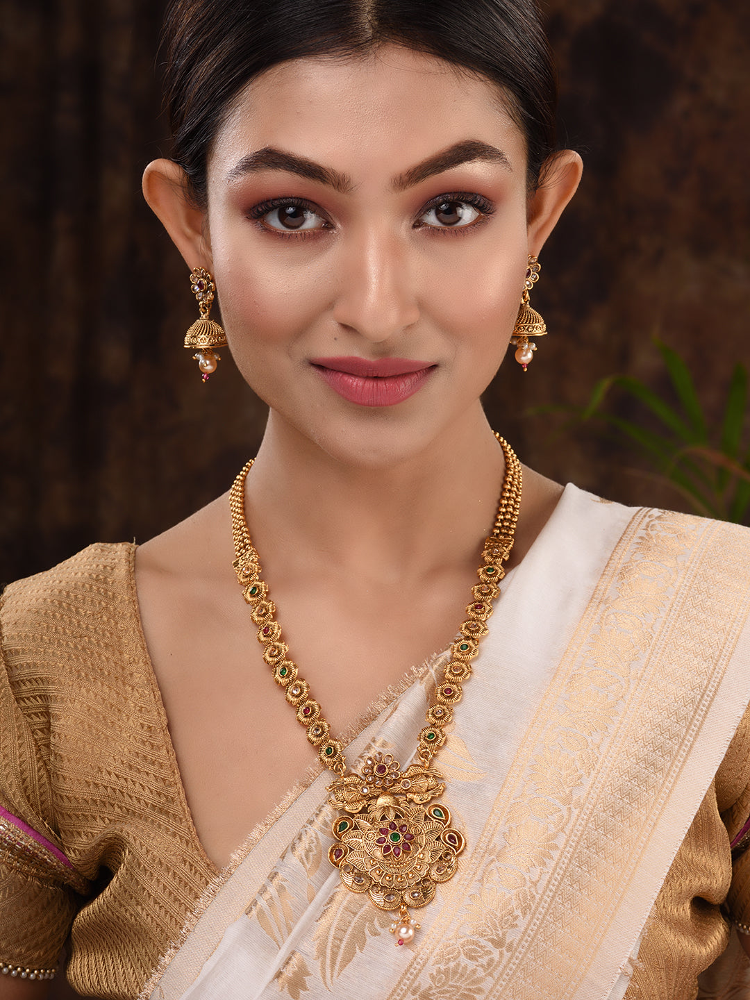 GoldPlated Multi Kundan studded Handcrafted Necklace Jewellery Set, zaveri pearls, sale price rs, sale price, sale gold plated, sale gold, sale, rubans, ring, regular price, priyassi jeweller