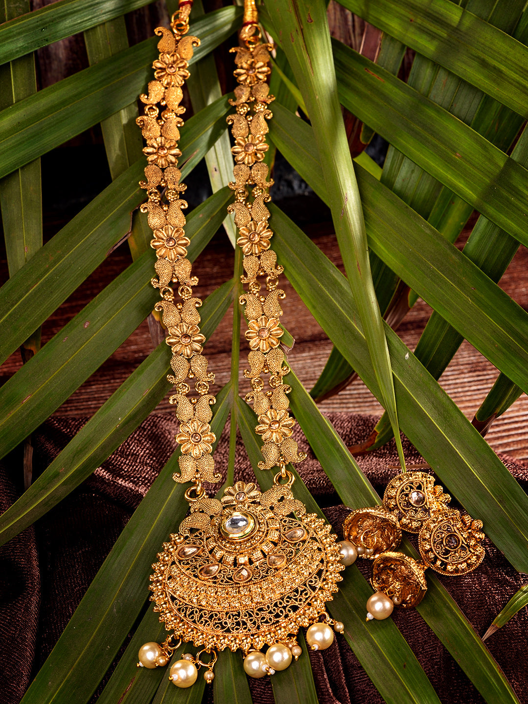 GoldPlated Kundan studded Handcrafted Necklace Jewellery Set, zaveri pearls, sale price rs, sale price, sale gold plated, sale gold, sale, rubans, ring, regular price, priyassi jewellery, kus