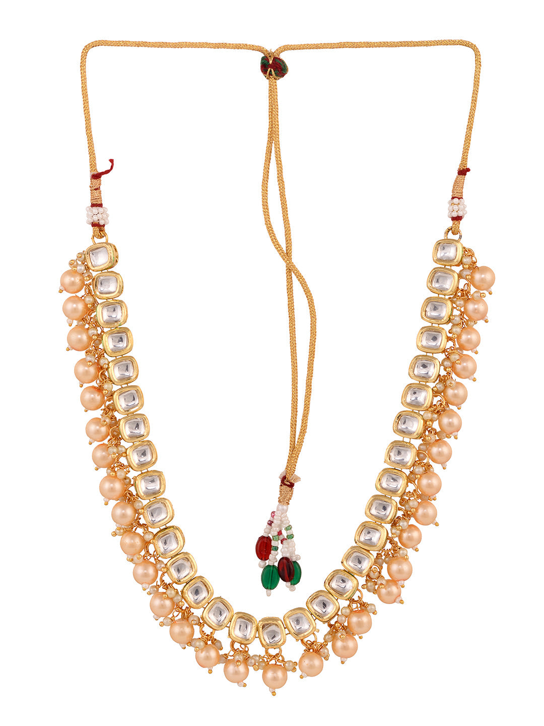 Gold Plated Single line Kundan Pearl Beaded Necklace Jewellery Set, zaveri pearls, sale price rs, sale price, sale gold plated, sale gold, sale, rubans, ring, regular price, priyassi jeweller