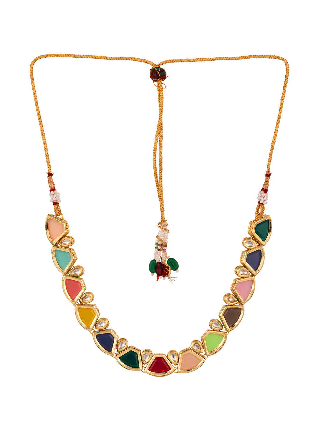 Gold Plated Multi Kundan studded modern Necklace Jewellery Set, zaveri pearls, sale price rs, sale price, sale gold plated, sale gold, sale, rubans, ring, regular price, priyassi jewellery, k