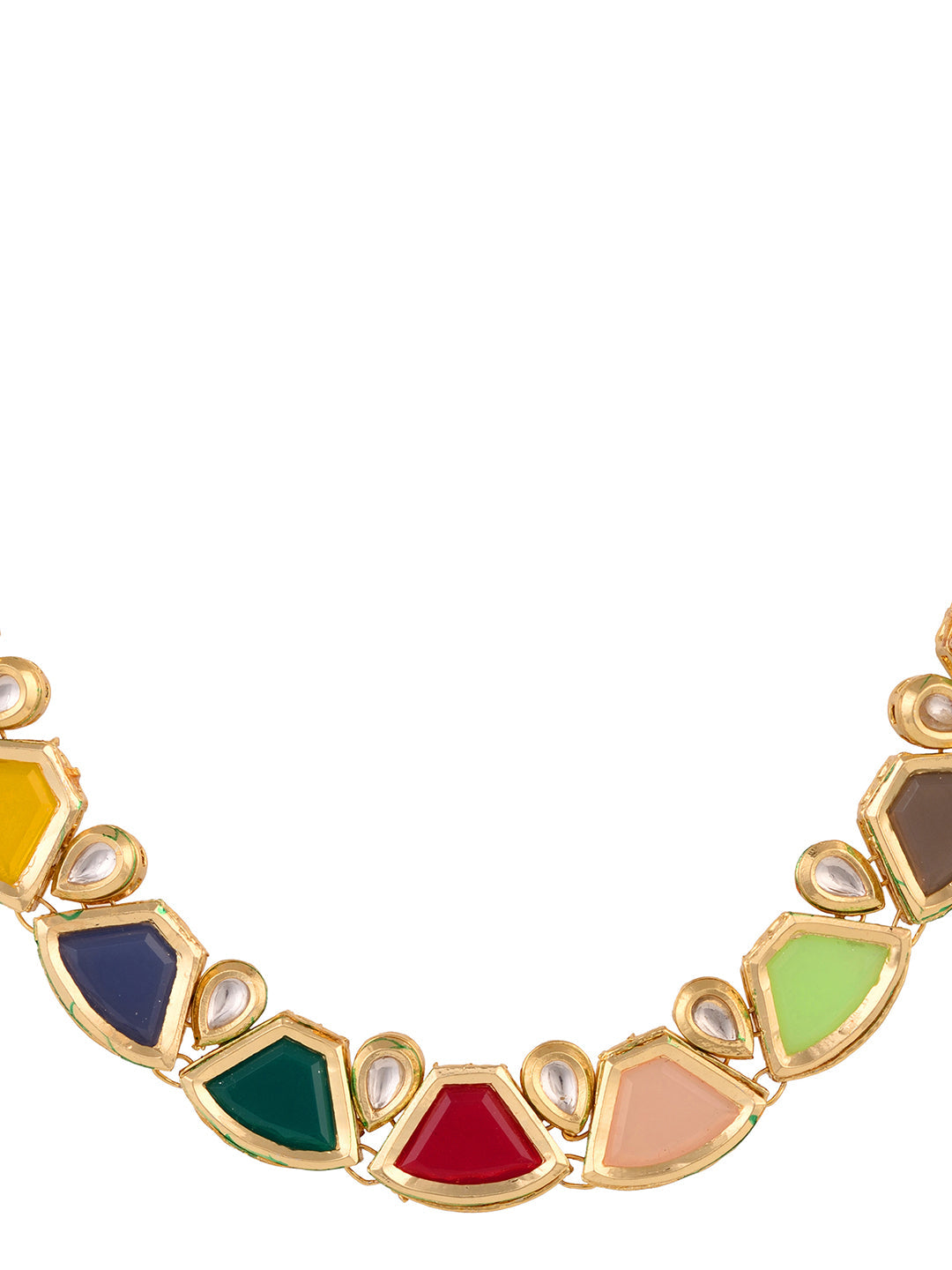 Gold Plated Multi Kundan studded modern Necklace Jewellery Set, zaveri pearls, sale price rs, sale price, sale gold plated, sale gold, sale, rubans, ring, regular price, priyassi jewellery, k