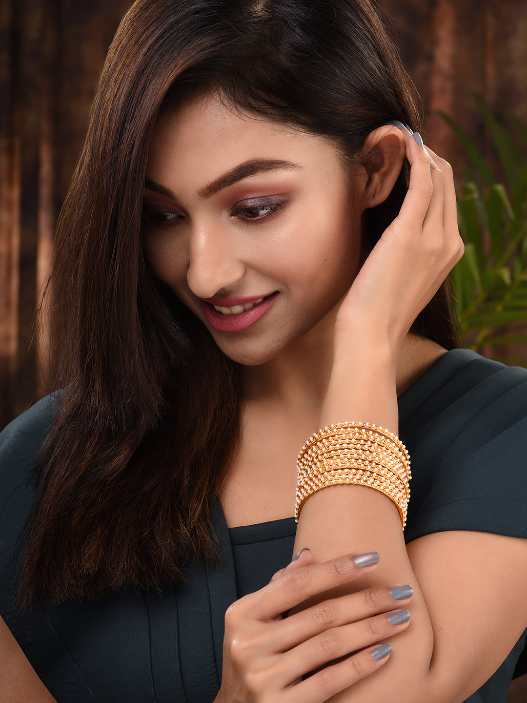 Set Of 12 Gold Plated & Pearl Studded Bangles, zaveri pearls, sale price rs, sale price, sale gold plated, sale gold, sale, rubans, ring, regular price, priyassi jewellery, kushal's - Saraf R