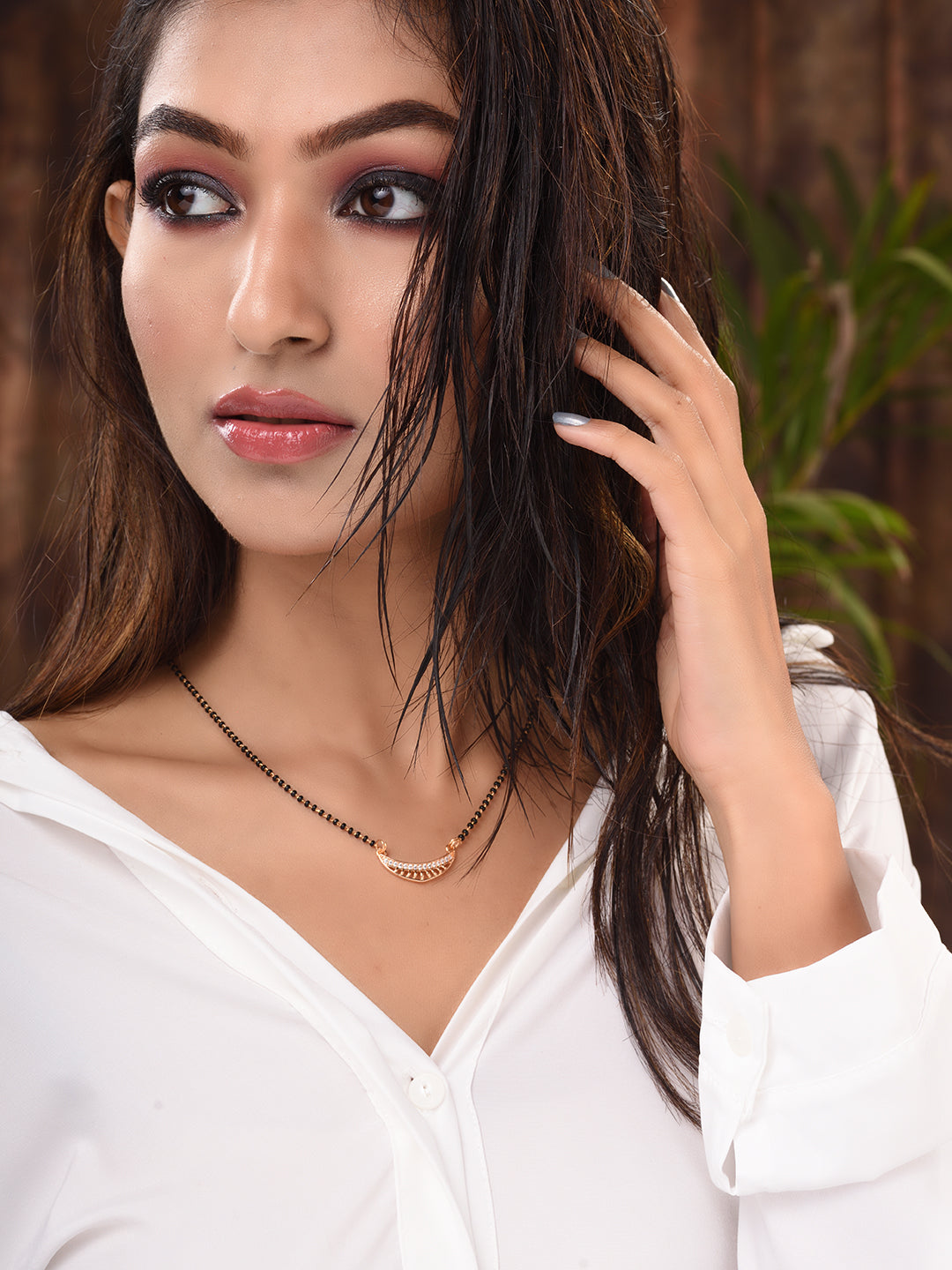 Set Of 2 Gold Plated AD Studded & Beaded Mangalsutra COMBO, zaveri pearls, sale price rs, sale price, sale gold plated, sale gold, sale, rubans, ring, regular price, priyassi jewellery, kusha