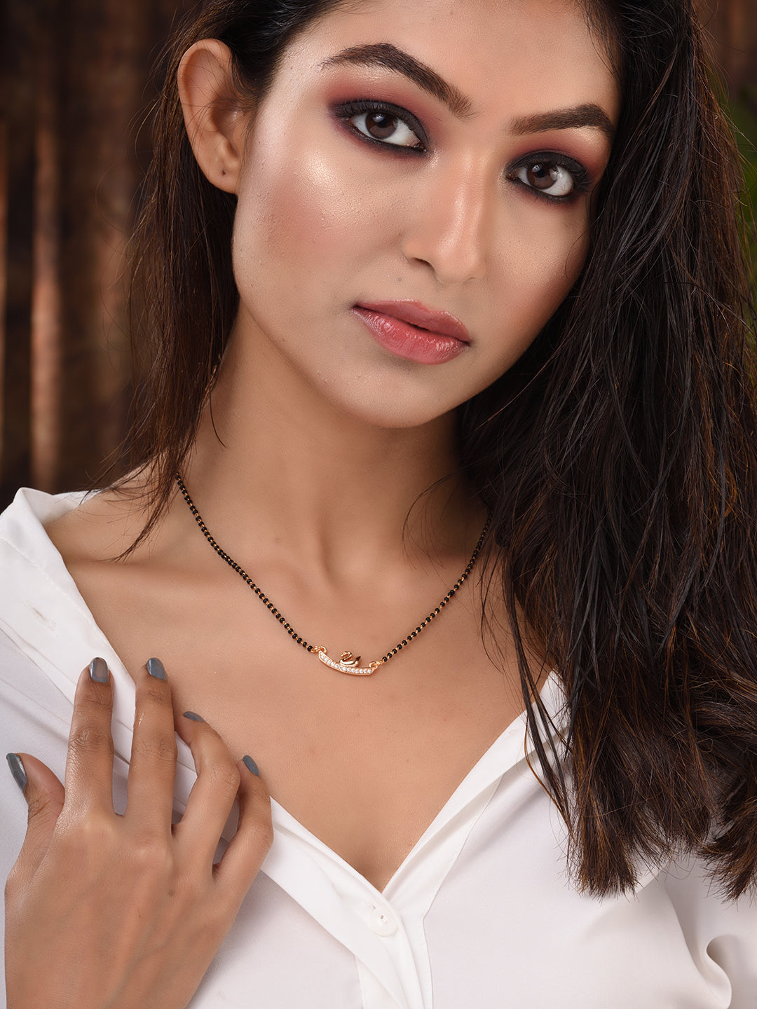 Set Of 2 Gold Plated AD Studded & Beaded Mangalsutra COMBO, zaveri pearls, sale price rs, sale price, sale gold plated, sale gold, sale, rubans, ring, regular price, priyassi jewellery, kusha