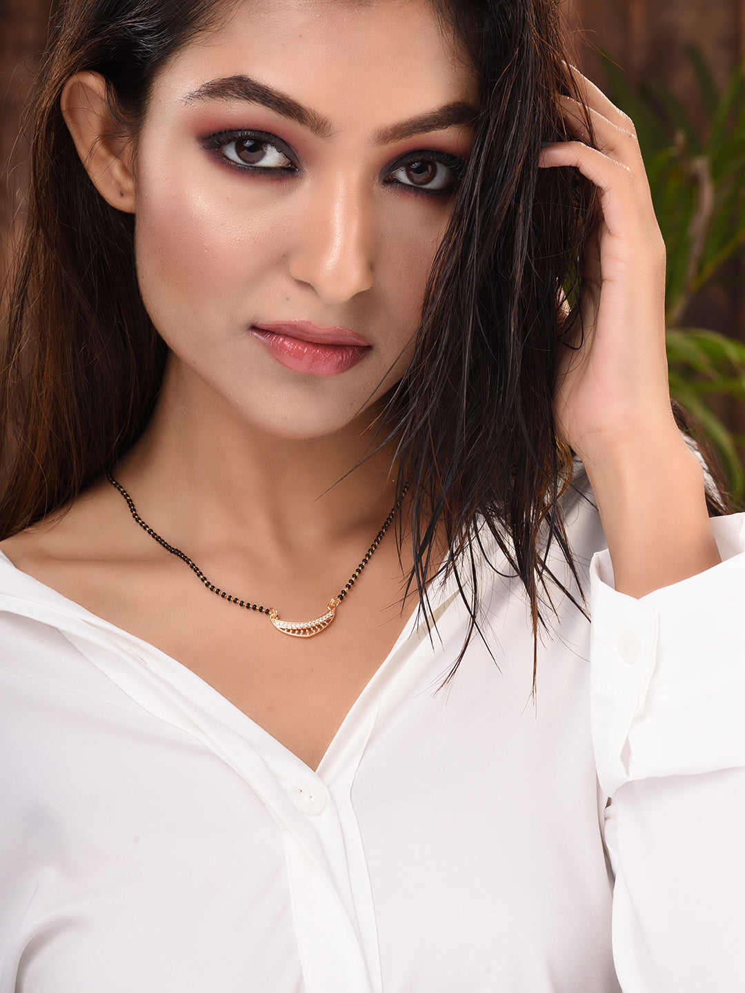 Set Of 2 Gold Plated AD Studded & Beaded Mangalsutra COMBO, zaveri pearls, sale price rs, sale price, sale gold plated, sale gold, sale, rubans, ring, regular price, priyassi jewellery, kusha