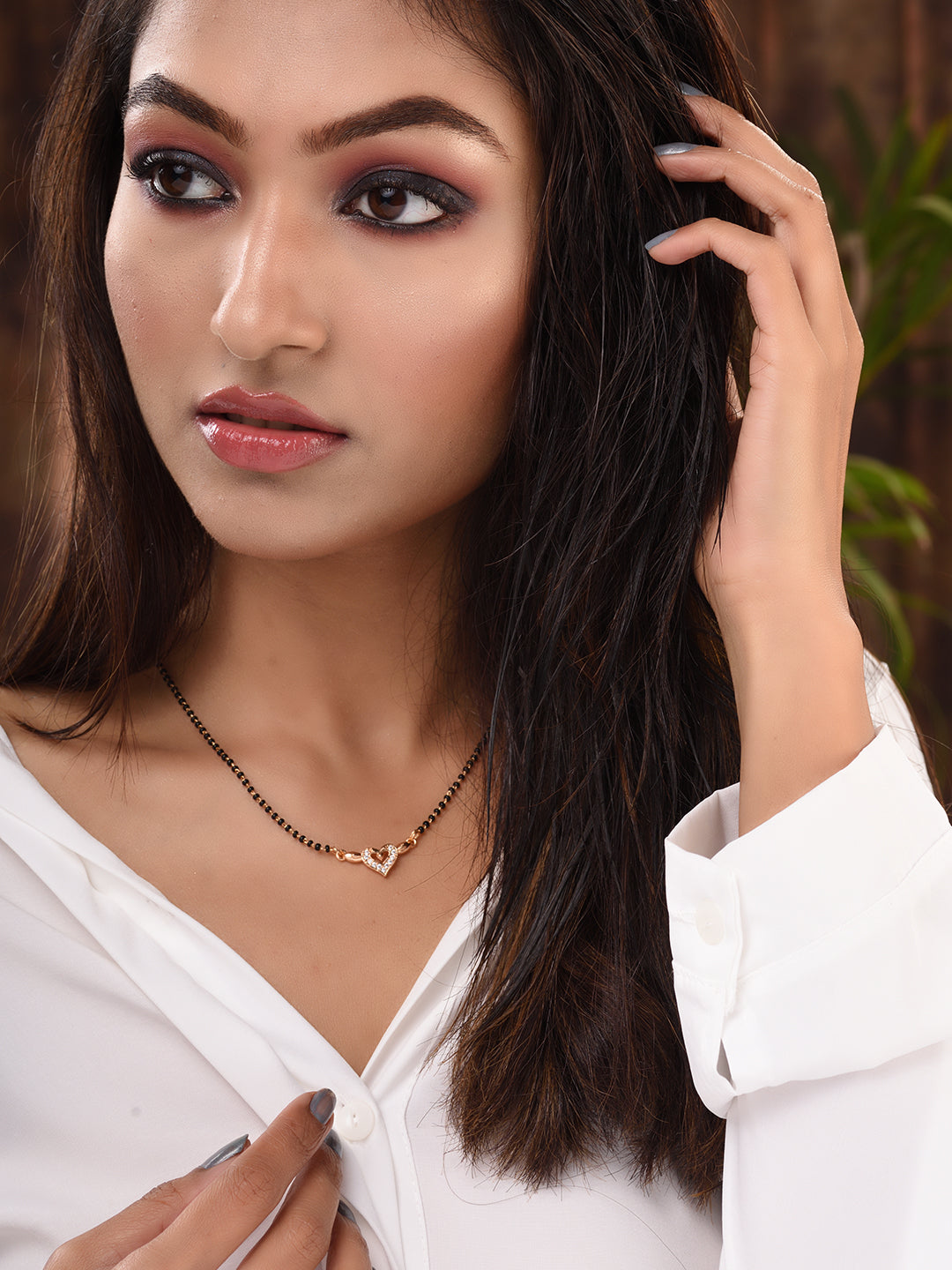 Set Of 2 Gold Toned AD Studded Delicate mangalsutra COMBO, zaveri pearls, sale price rs, sale price, sale gold plated, sale gold, sale, rubans, ring, regular price, priyassi jewellery, kushal