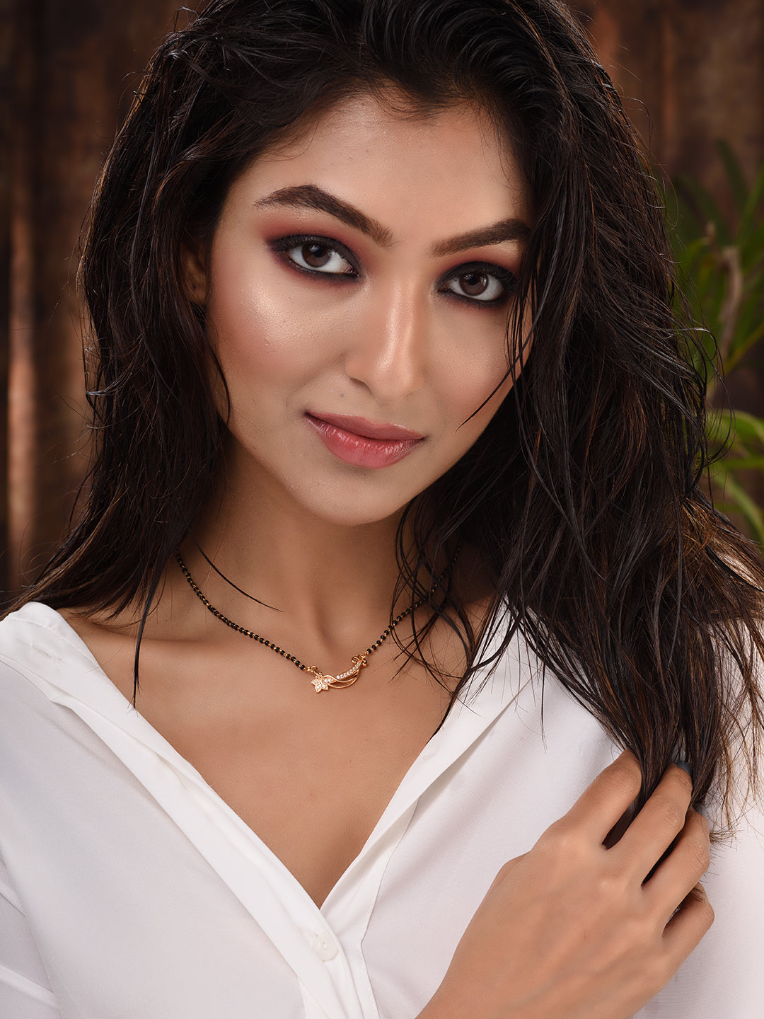 Set Of 2 Gold Toned AD Studded Delicate mangalsutra COMBO, zaveri pearls, sale price rs, sale price, sale gold plated, sale gold, sale, rubans, ring, regular price, priyassi jewellery, kushal