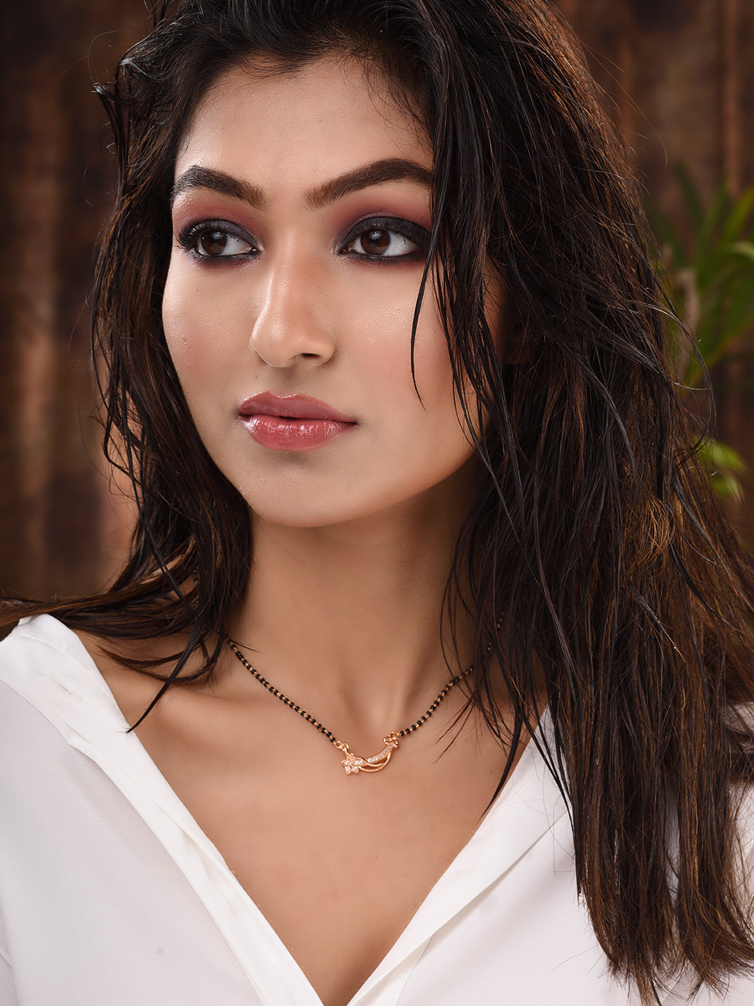 Set Of 2 Gold Toned AD Studded Delicate mangalsutra COMBO, zaveri pearls, sale price rs, sale price, sale gold plated, sale gold, sale, rubans, ring, regular price, priyassi jewellery, kushal