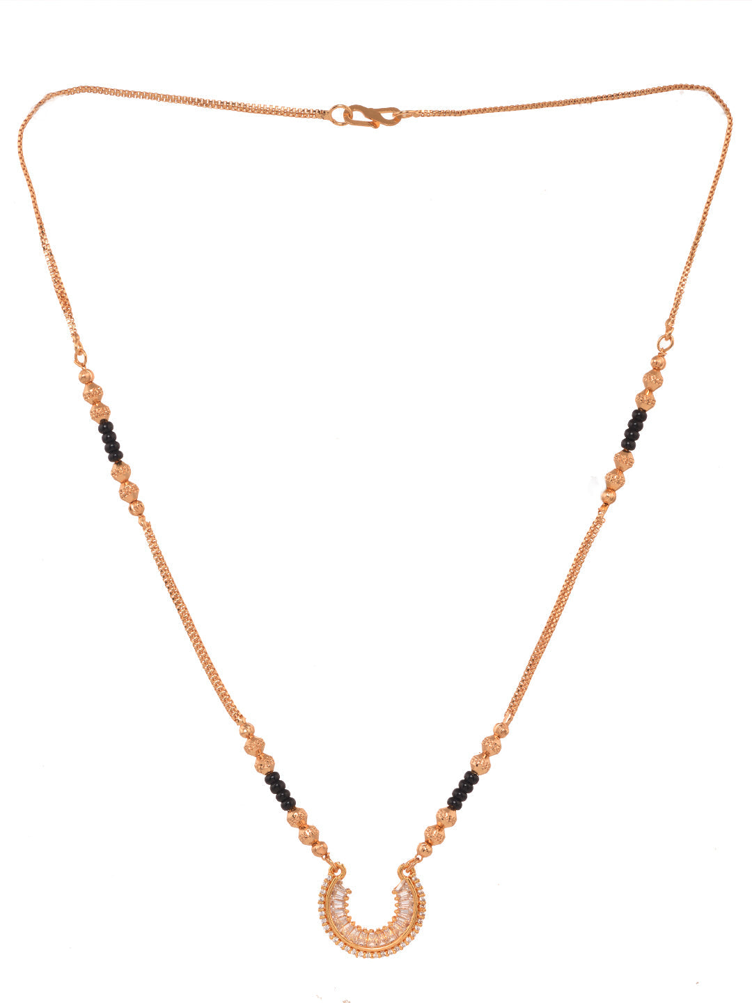 Gold Plated White AD Studded & Beaded Pendant Mangalsutra COMBO, zaveri pearls, sale price rs, sale price, sale gold plated, sale gold, sale, rubans, ring, regular price, priyassi jewellery, 