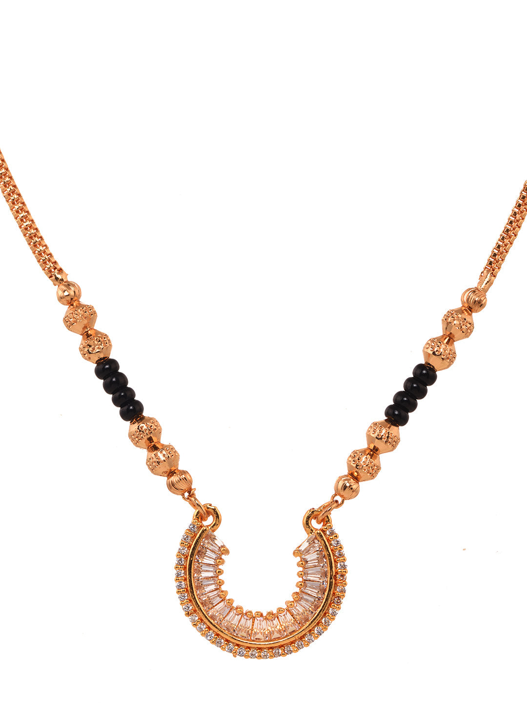 Gold Plated White AD Studded & Beaded Pendant Mangalsutra COMBO, zaveri pearls, sale price rs, sale price, sale gold plated, sale gold, sale, rubans, ring, regular price, priyassi jewellery, 