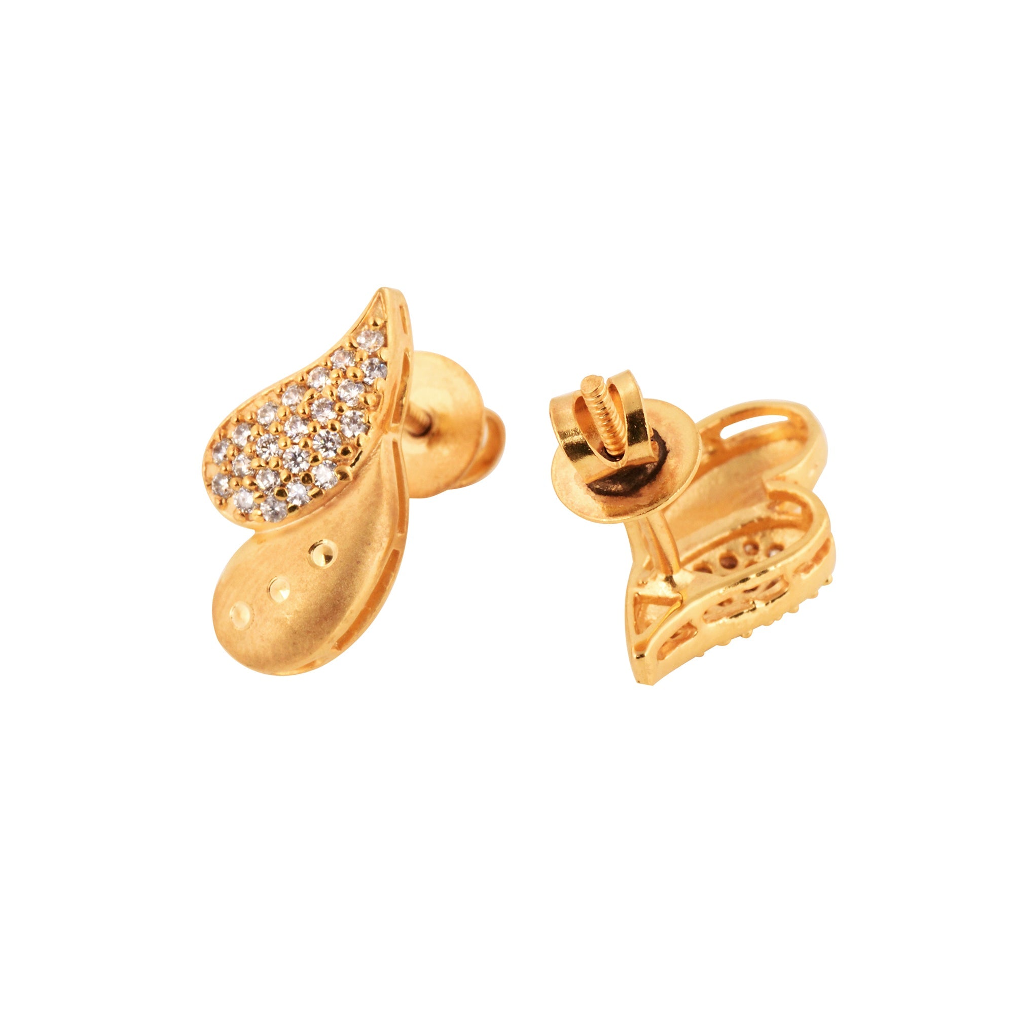 Gold Toned AD Studded Minimal Designer Necklace Jewellery Set, zaveri pearls, sale price rs, sale price, sale gold plated, sale gold, sale, rubans, ring, regular price, priyassi jewellery, ku