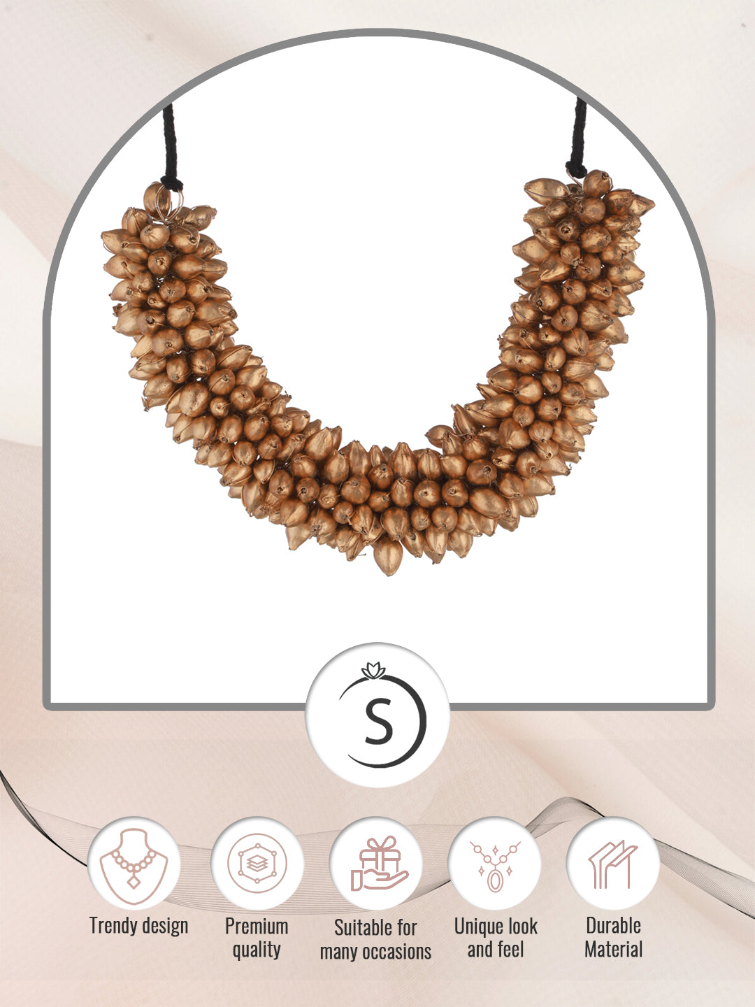 Golden Beaded Bridal Hair Accessories, zaveri pearls, sale price rs, sale price, sale gold plated, sale gold, sale, rubans, ring, regular price, priyassi jewellery, kushal's - Saraf RS Jewell