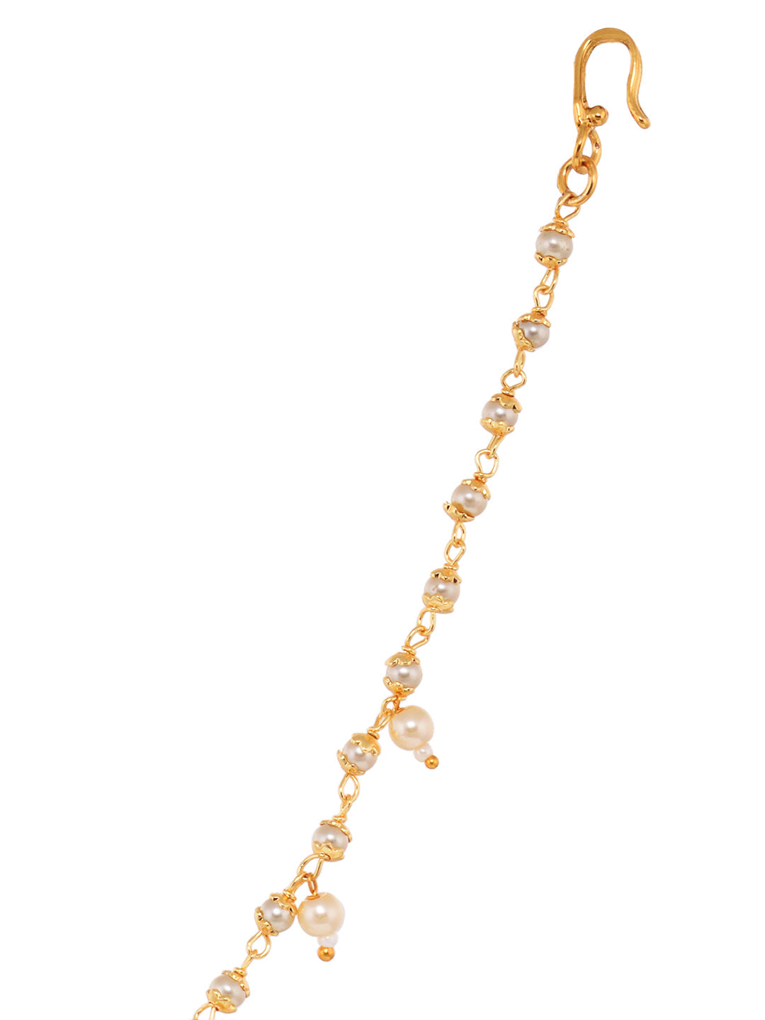 Gold Plated Kundan Embellished Nose Ring, zaveri pearls, sale price rs, sale price, sale gold plated, sale gold, sale, rubans, ring, regular price, priyassi jewellery, kushal's - Saraf RS Jew