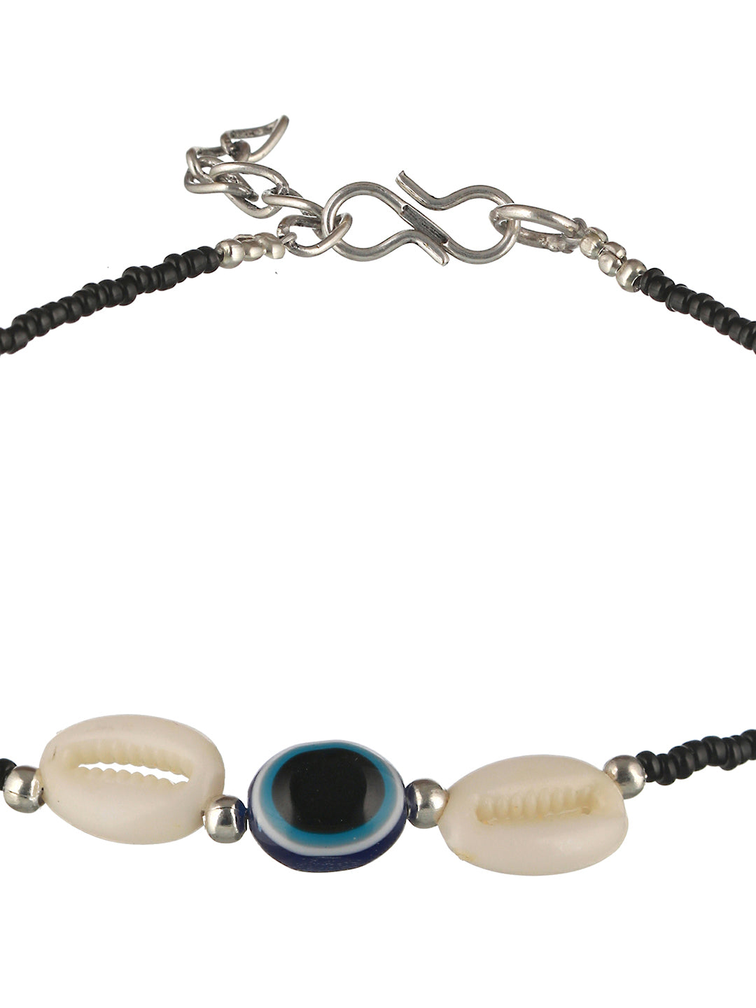 Set of 2 Evil Eye Beaded Anklet, zaveri pearls, sale price rs, sale price, sale gold plated, sale gold, sale, rubans, ring, regular price, priyassi jewellery, kushal's - Saraf RS Jewellery