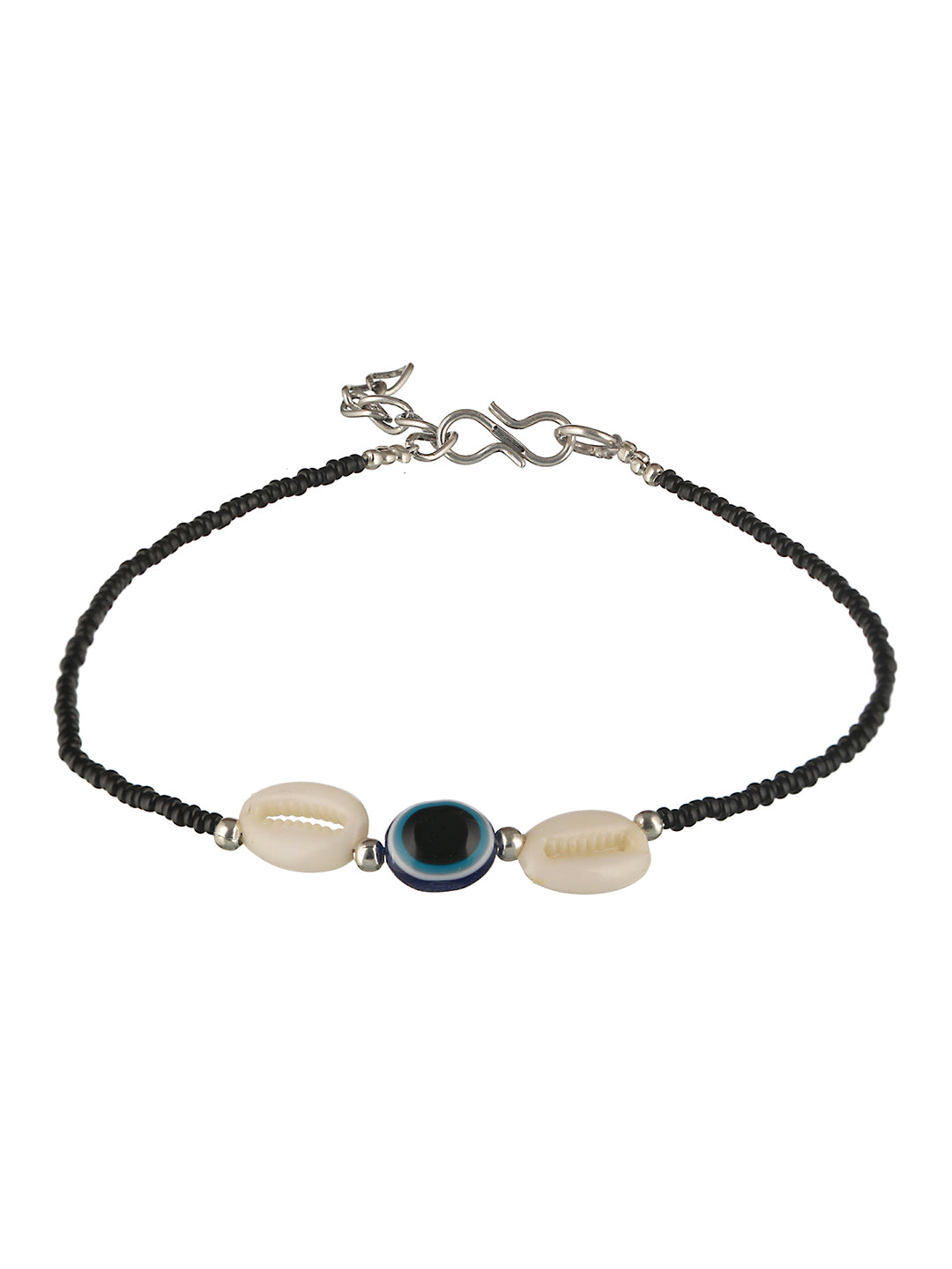 Set of 2 Evil Eye Beaded Anklet, zaveri pearls, sale price rs, sale price, sale gold plated, sale gold, sale, rubans, ring, regular price, priyassi jewellery, kushal's - Saraf RS Jewellery