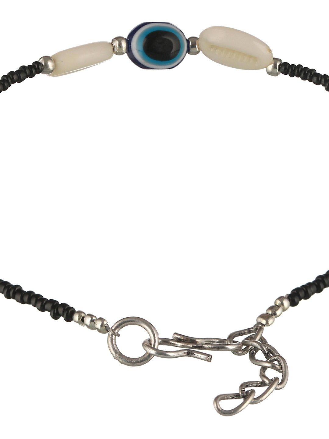 Set of 2 Evil Eye Beaded Anklet, zaveri pearls, sale price rs, sale price, sale gold plated, sale gold, sale, rubans, ring, regular price, priyassi jewellery, kushal's - Saraf RS Jewellery