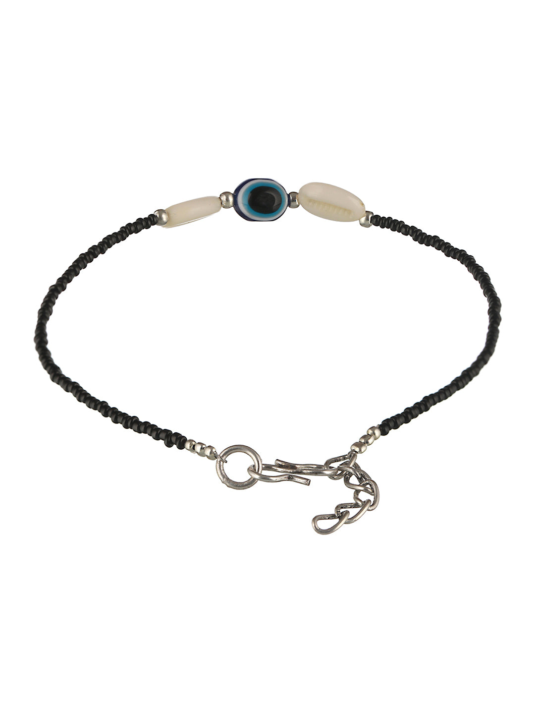 Set of 2 Evil Eye Beaded Anklet, zaveri pearls, sale price rs, sale price, sale gold plated, sale gold, sale, rubans, ring, regular price, priyassi jewellery, kushal's - Saraf RS Jewellery