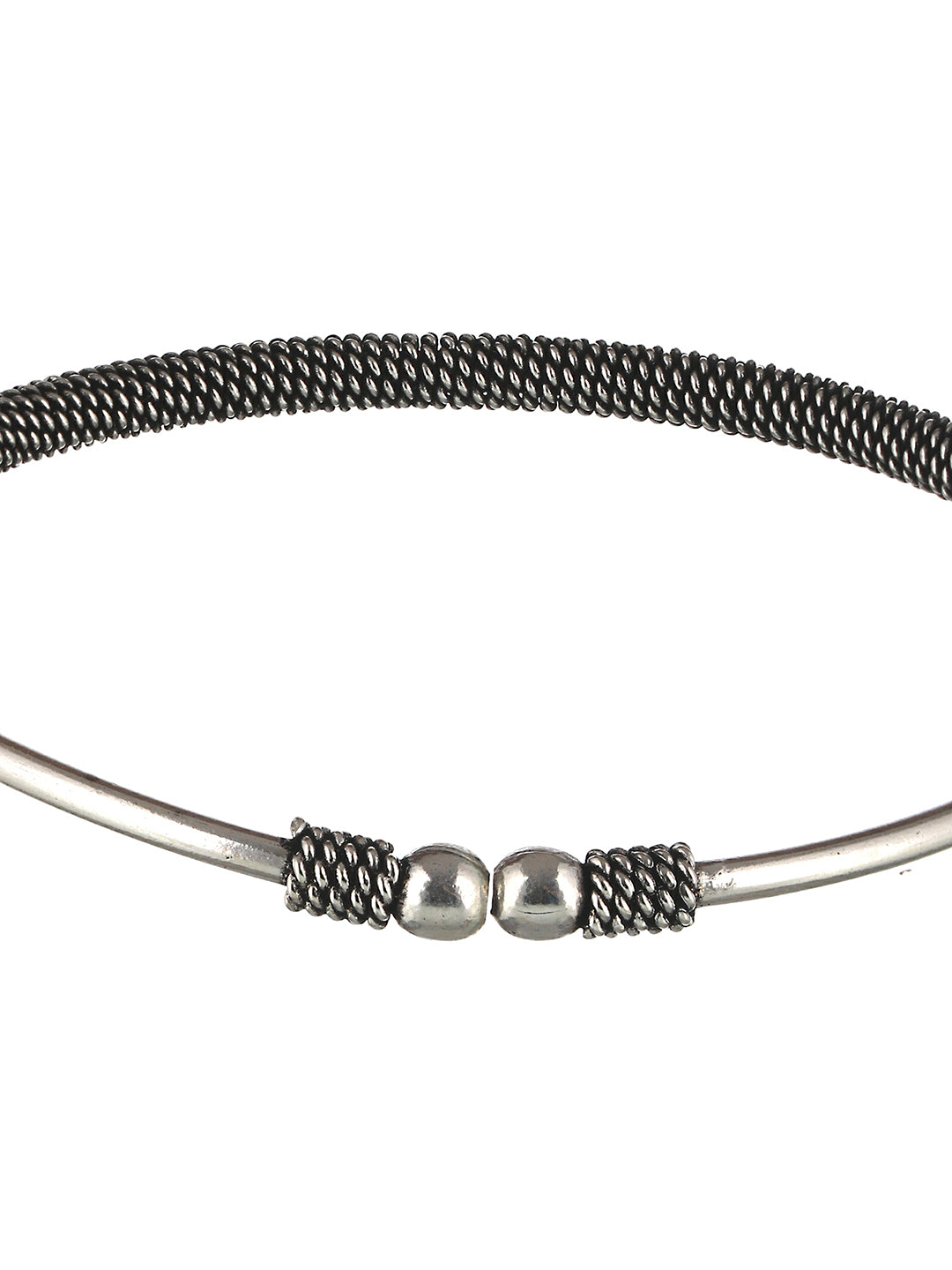 Silver Oxidised Kada Anklet, zaveri pearls, sale price rs, sale price, sale gold plated, sale gold, sale, rubans, ring, regular price, priyassi jewellery, kushal's - Saraf RS Jewellery