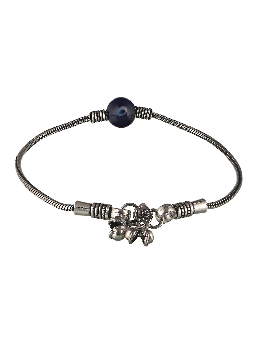 Set Of 2 Evil Eye German Silver Anklet Anklet, zaveri pearls, sale price rs, sale price, sale gold plated, sale gold, sale, rubans, ring, regular price, priyassi jewellery, kushal's - Saraf R