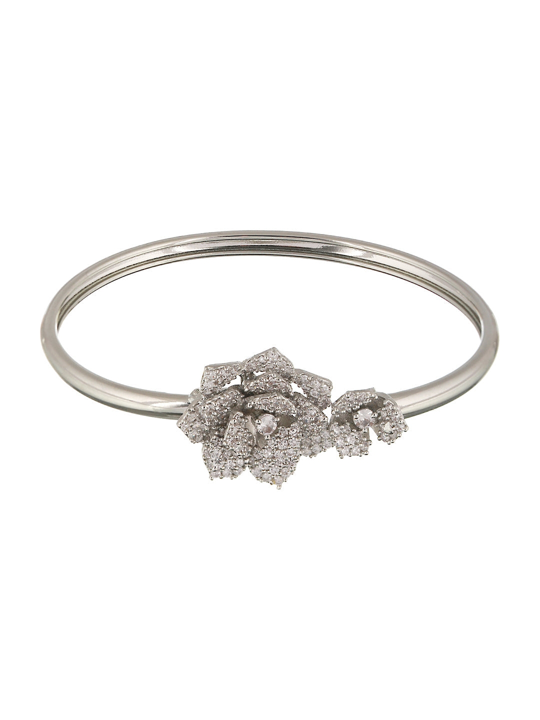 Silver Plated AD Studded Rose Statement Combo Jewellery Set, zaveri pearls, sale price rs, sale price, sale gold plated, sale gold, sale, rubans, ring, regular price, priyassi jewellery, kush