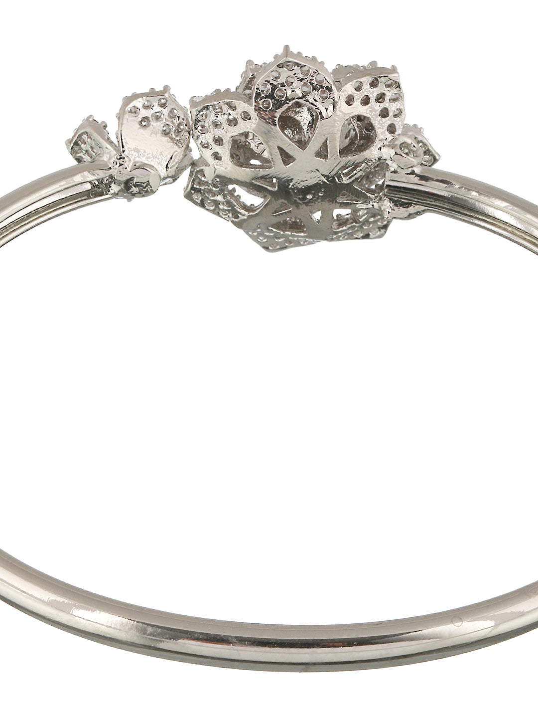 Silver Plated AD Studded Rose Statement Combo Jewellery Set, zaveri pearls, sale price rs, sale price, sale gold plated, sale gold, sale, rubans, ring, regular price, priyassi jewellery, kush