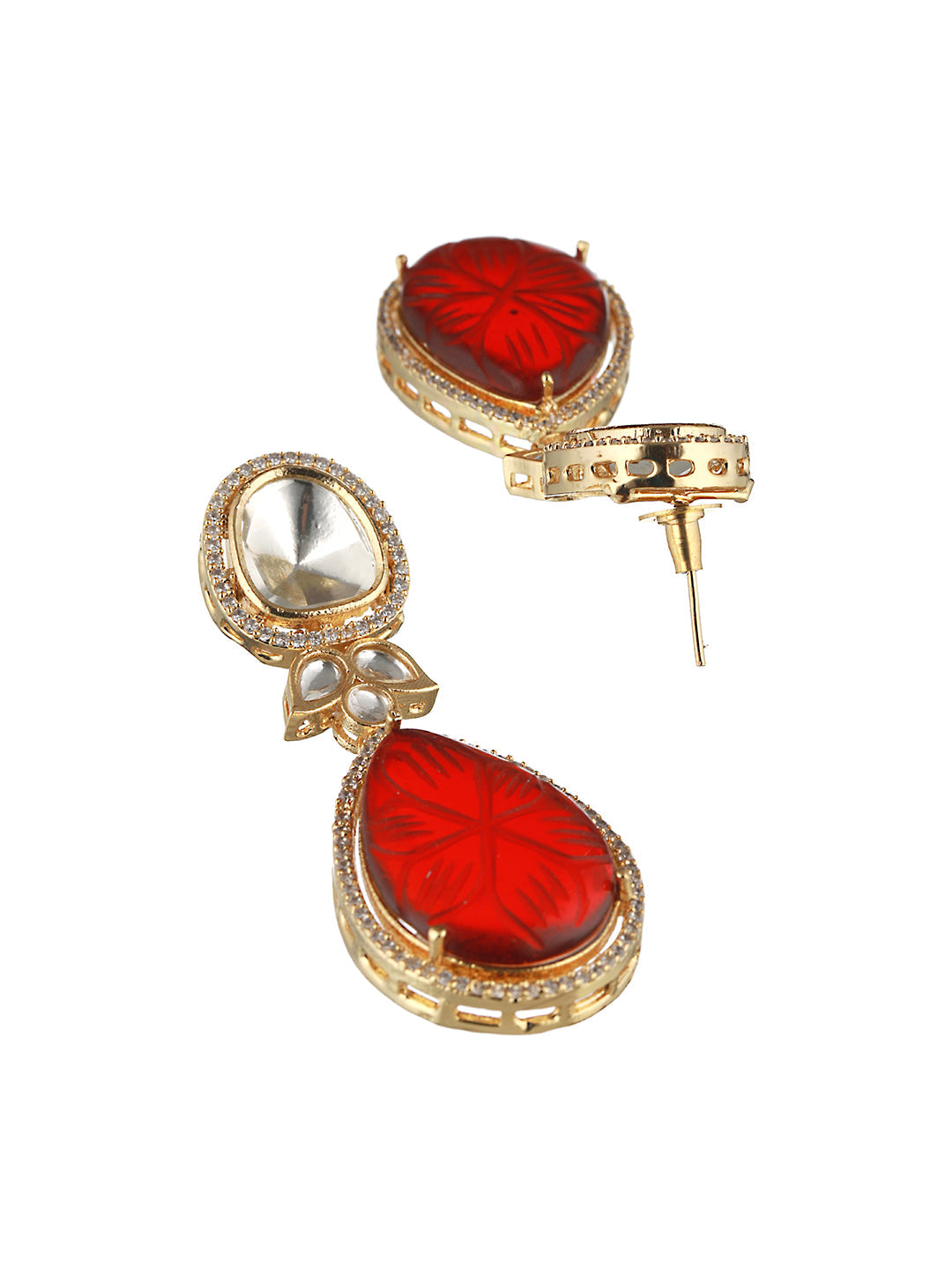 Victorian Ruby Dual Tone Uncut Polki Kundan Jewellery Set, zaveri pearls, sale price rs, sale price, sale gold plated, sale gold, sale, rubans, ring, regular price, priyassi jewellery, kushal