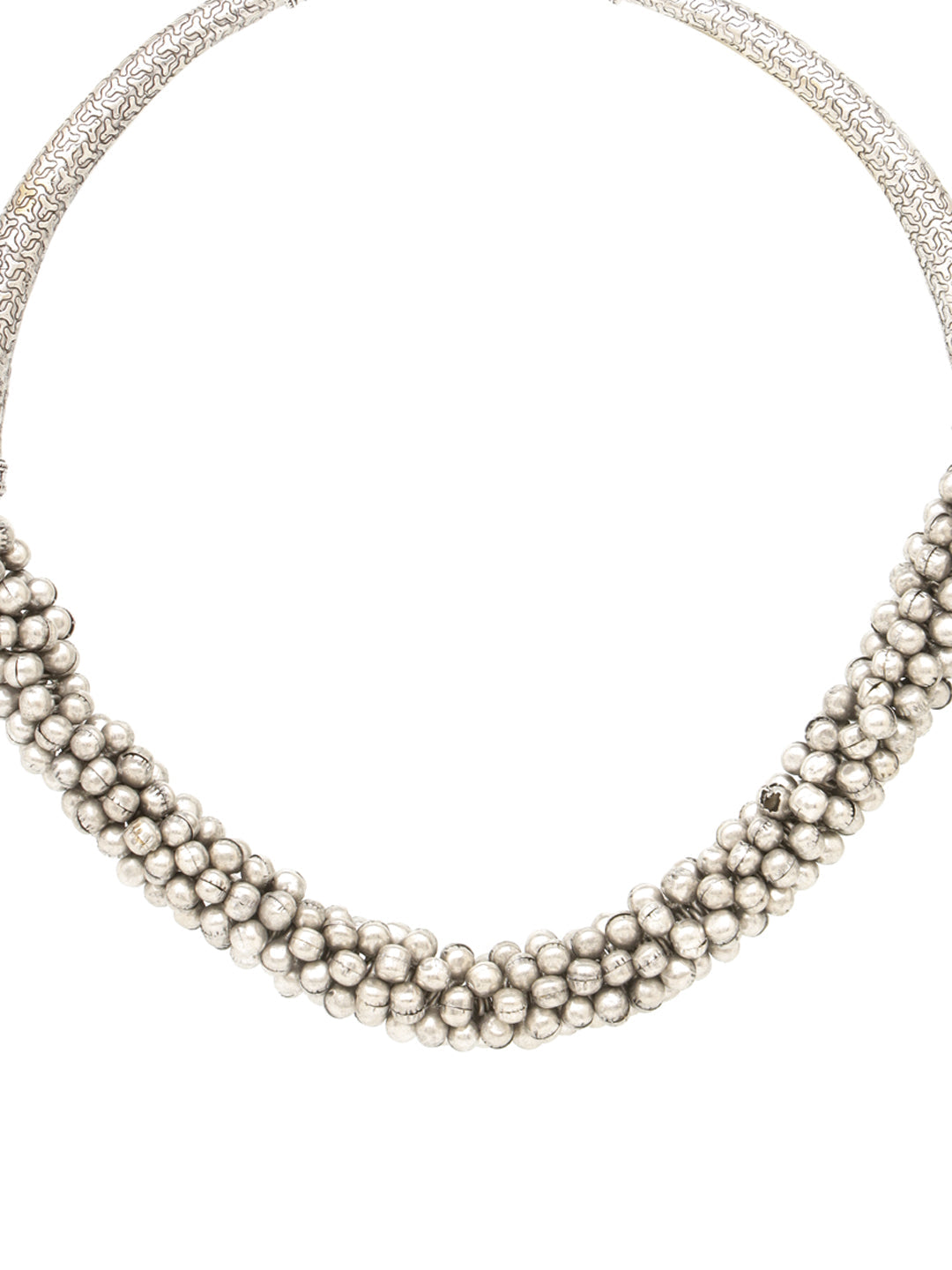 Silver Oxidised Handcrafted Ghugroo Beaded Tribal Hasli Jewellery Set, zaveri pearls, sale price rs, sale price, sale gold plated, sale gold, sale, rubans, ring, regular price, priyassi jewel