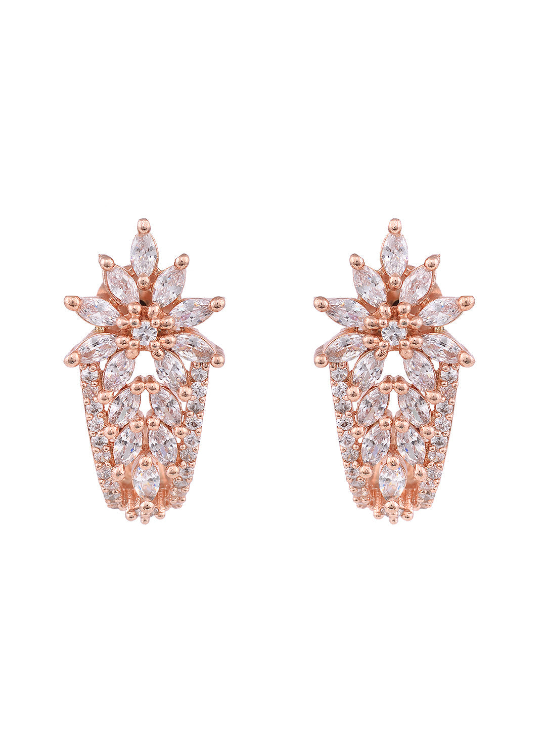 Rose Classic Drop Earrings, zaveri pearls, sale price rs, sale price, sale gold plated, sale gold, sale, rubans, ring, regular price, priyassi jewellery, kushal's - Saraf RS Jewellery