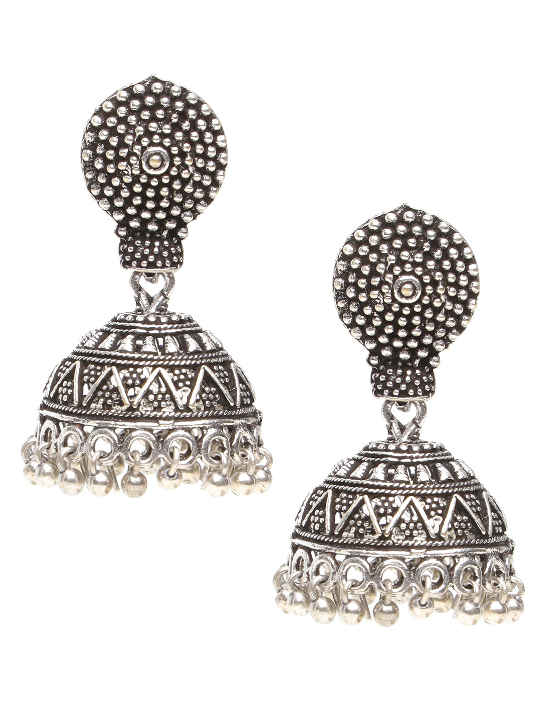 Silver Oxidised Handcrafted Ghugroo Beaded Tribal Hasli Jewellery Set, zaveri pearls, sale price rs, sale price, sale gold plated, sale gold, sale, rubans, ring, regular price, priyassi jewel