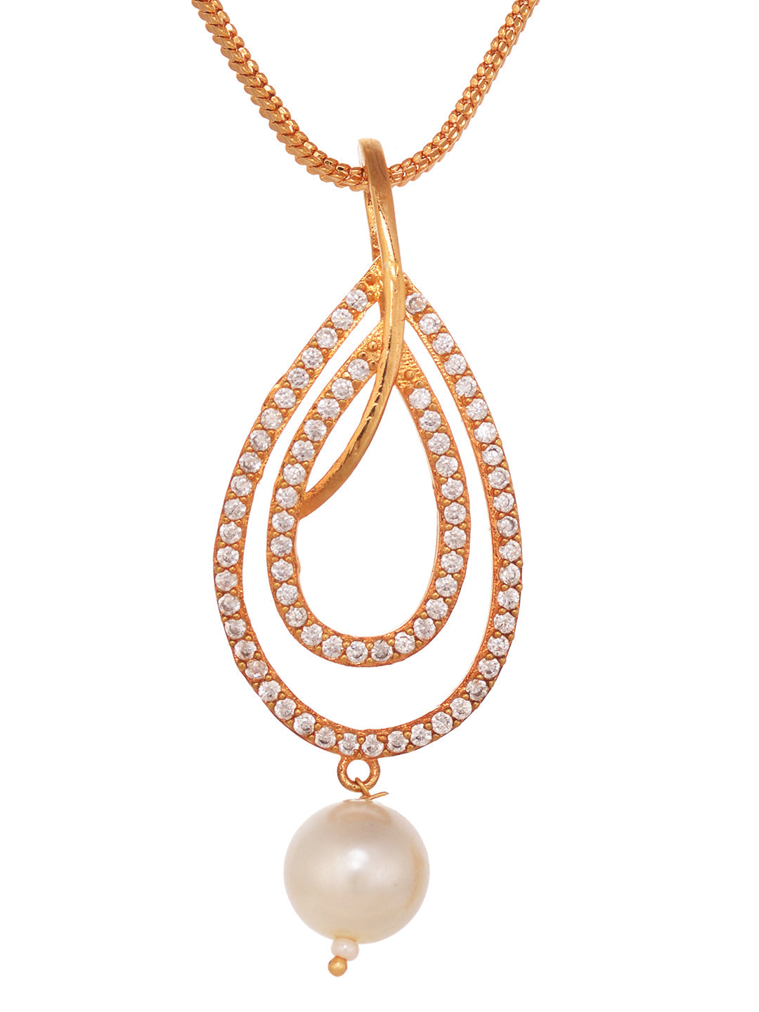 Gold Toned Pearl Studded Minimal Locket Jewellery Set, zaveri pearls, sale price rs, sale price, sale gold plated, sale gold, sale, rubans, ring, regular price, priyassi jewellery, kushal's -