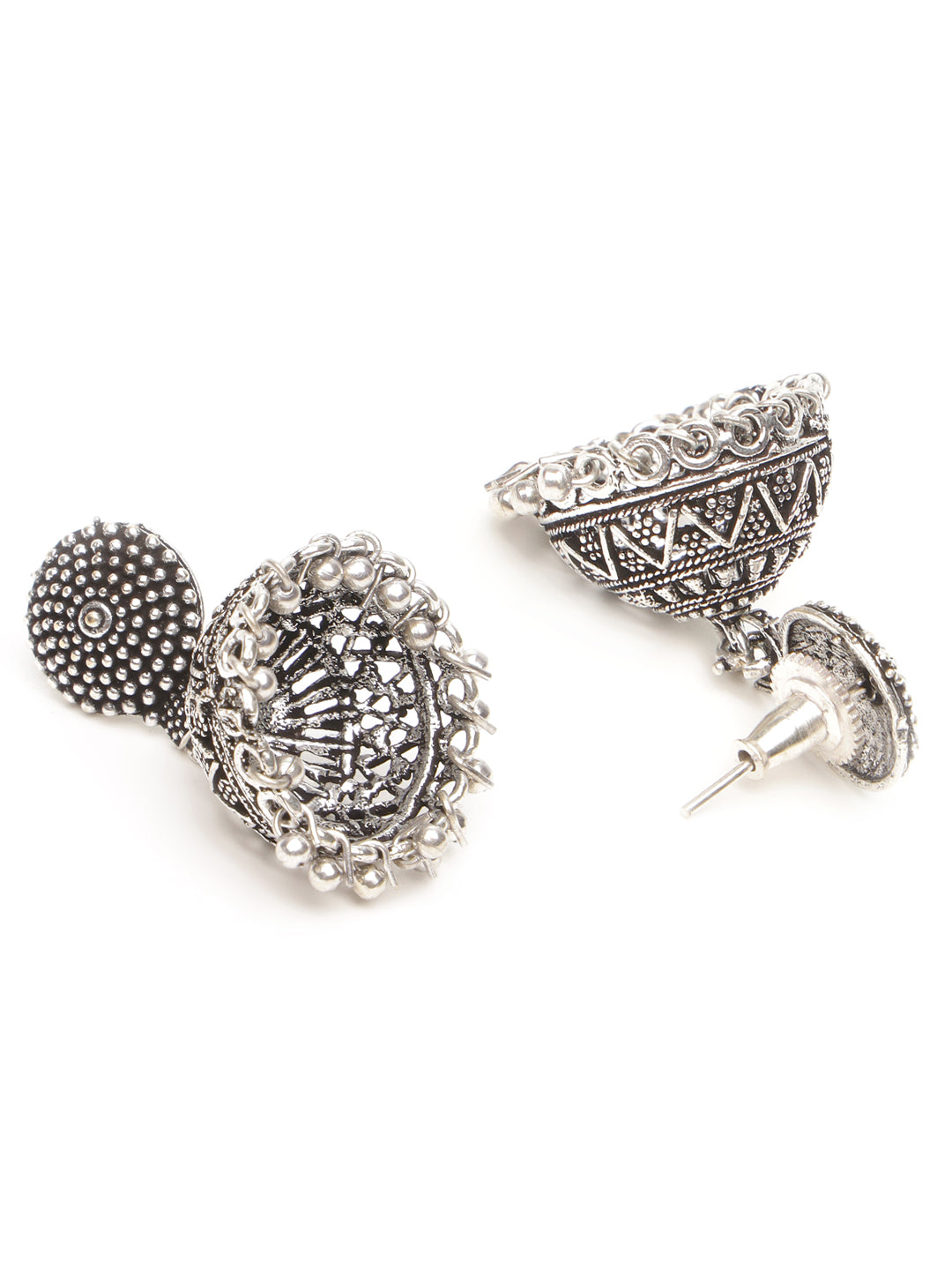 Silver Oxidised Handcrafted Ghugroo Beaded Tribal Hasli Jewellery Set, zaveri pearls, sale price rs, sale price, sale gold plated, sale gold, sale, rubans, ring, regular price, priyassi jewel