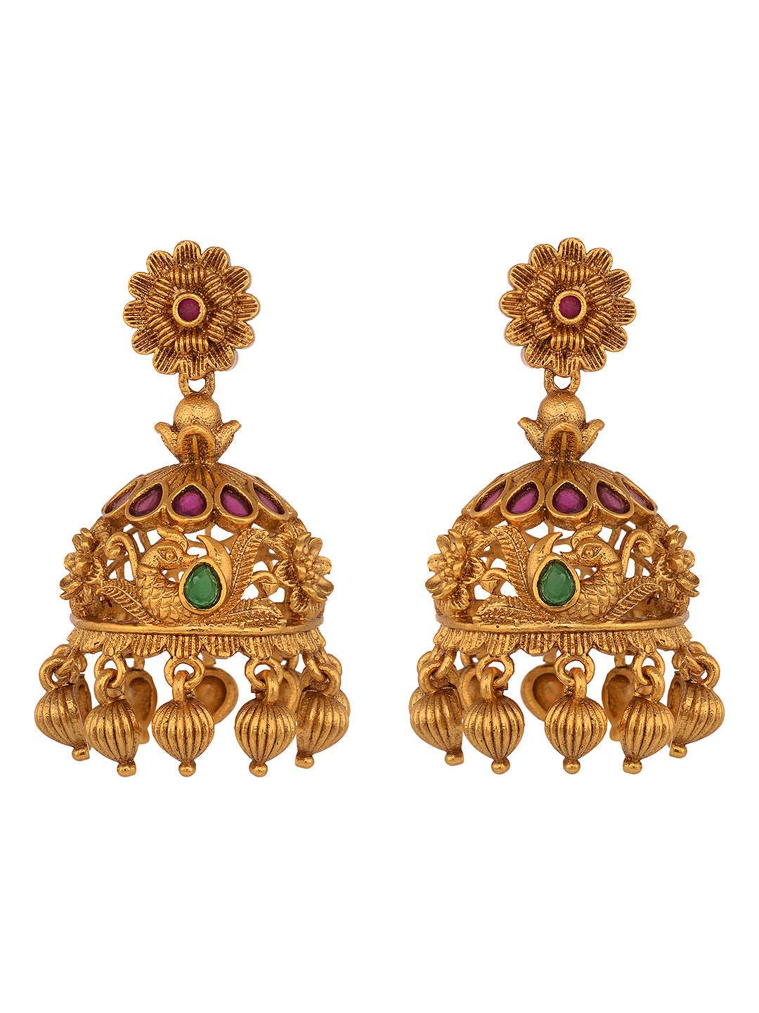Gold Plated ADStudded Kempo Temple Radha Krishna Jewellery Set, zaveri pearls, sale price rs, sale price, sale gold plated, sale gold, sale, rubans, ring, regular price, priyassi jewellery, k