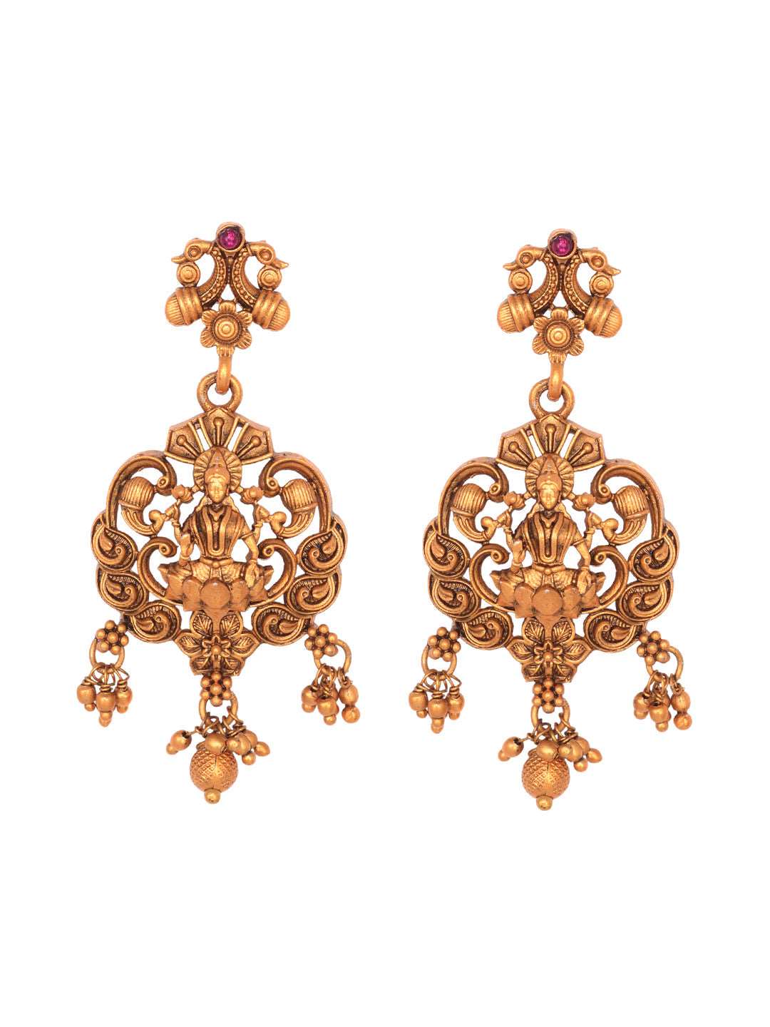 Gold Plated Lakshmiji Filigree Antique Temple Necklace Jewellery Set, zaveri pearls, sale price rs, sale price, sale gold plated, sale gold, sale, rubans, ring, regular price, priyassi jewell