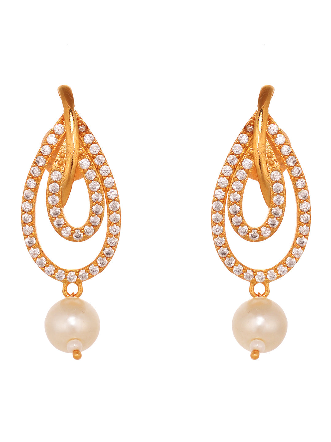 Gold Toned Pearl Studded Minimal Locket Jewellery Set, zaveri pearls, sale price rs, sale price, sale gold plated, sale gold, sale, rubans, ring, regular price, priyassi jewellery, kushal's -