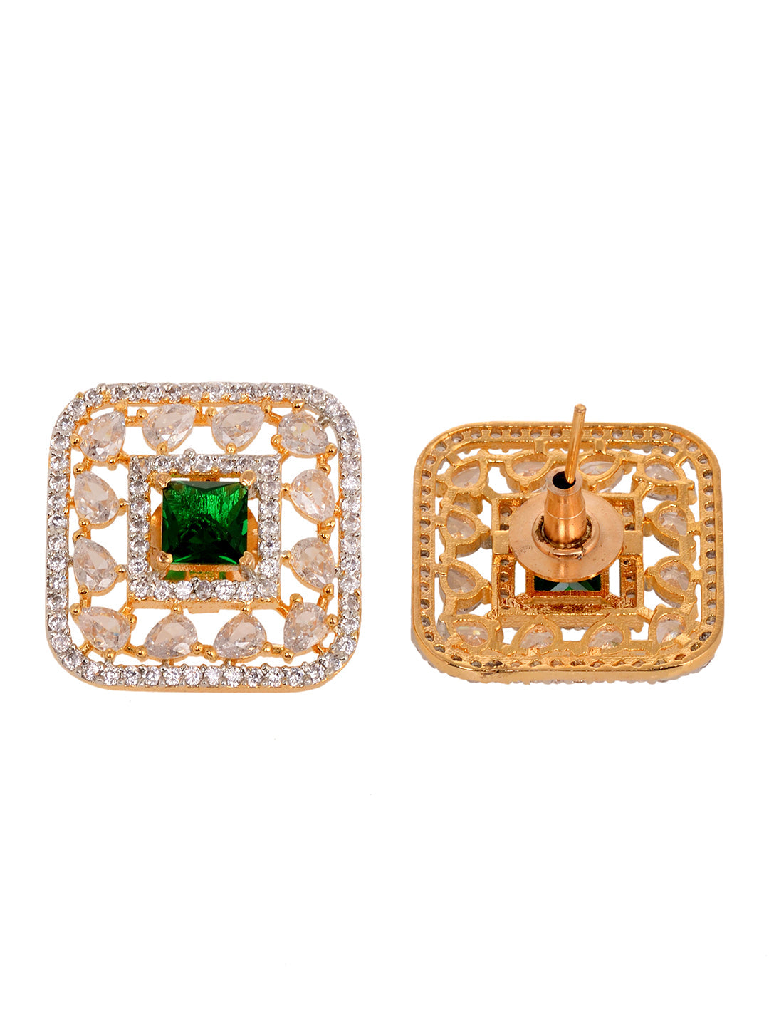 Women Green Jewellery Set, zaveri pearls, sale price rs, sale price, sale gold plated, sale gold, sale, rubans, ring, regular price, priyassi jewellery, kushal's - Saraf RS Jewellery