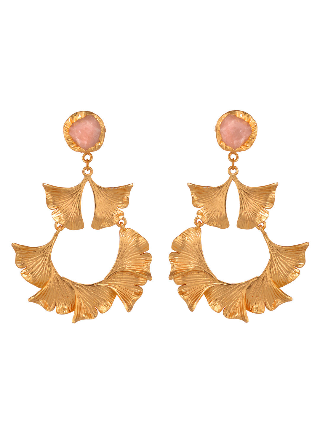GoldToned Contemporary Drop Earrings, zaveri pearls, sale price rs, sale price, sale gold plated, sale gold, sale, rubans, ring, regular price, priyassi jewellery, kushal's - Saraf RS Jewelle