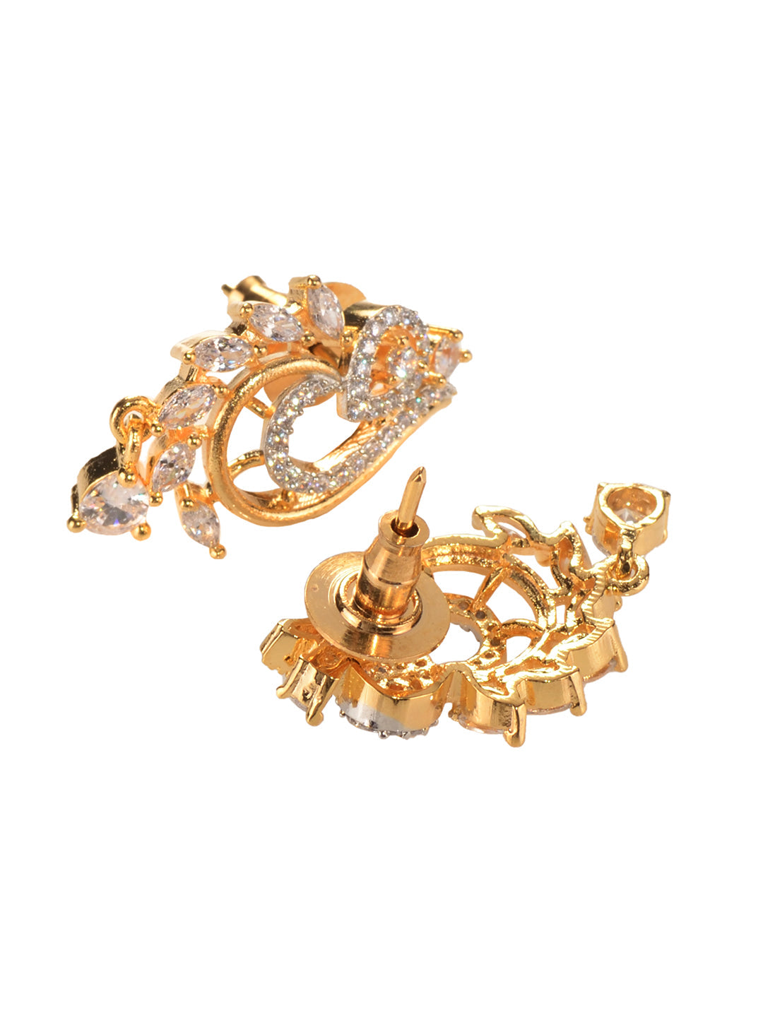 Gold Toned AD Studded Designer Locket Jewellery Set, zaveri pearls, sale price rs, sale price, sale gold plated, sale gold, sale, rubans, ring, regular price, priyassi jewellery, kushal's - S