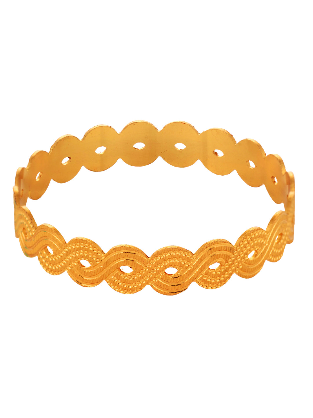 Set of 2 Gold Plated Filgree Handcrafted Bangles, zaveri pearls, sale price rs, sale price, sale gold plated, sale gold, sale, rubans, ring, regular price, priyassi jewellery, kushal's - Sara