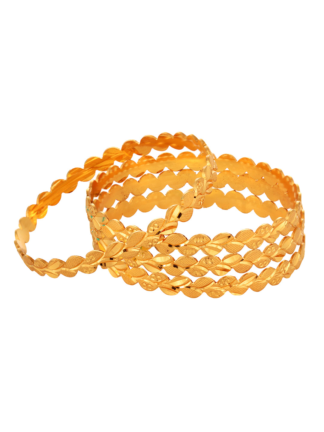 Set of 2 Gold Plated Filgree Handcrafted Bangles, zaveri pearls, sale price rs, sale price, sale gold plated, sale gold, sale, rubans, ring, regular price, priyassi jewellery, kushal's - Sara