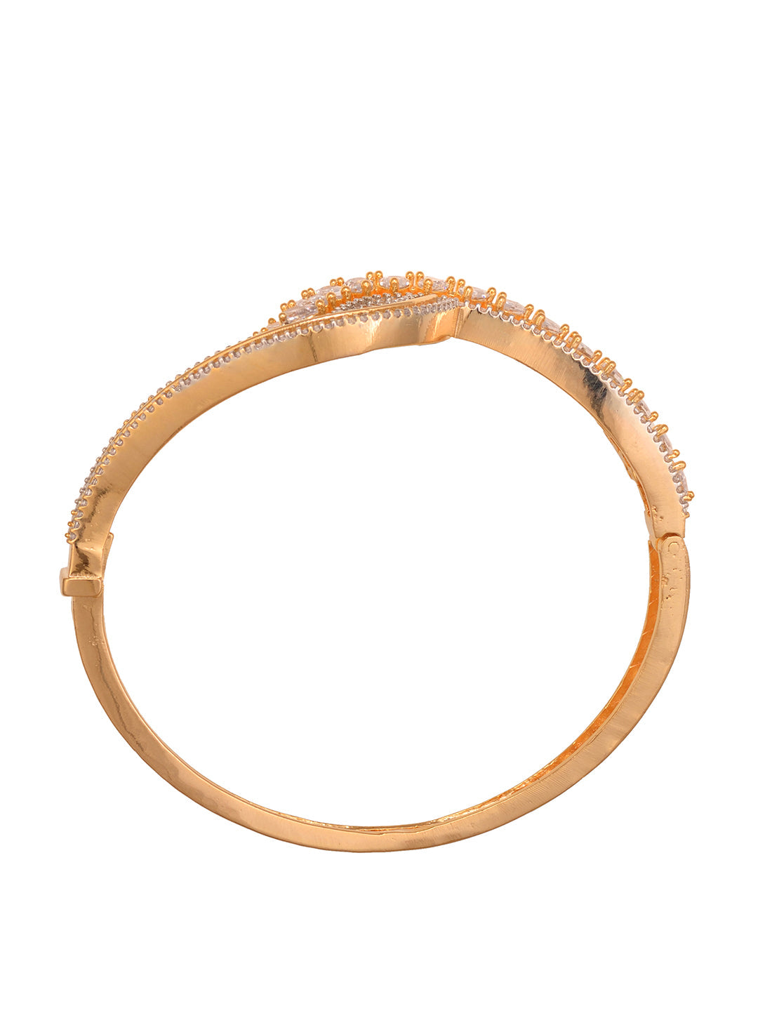 Gold Plated AD studded Modern Statement Handcrafted Bracelet, zaveri pearls, sale price rs, sale price, sale gold plated, sale gold, sale, rubans, ring, regular price, priyassi jewellery, kus