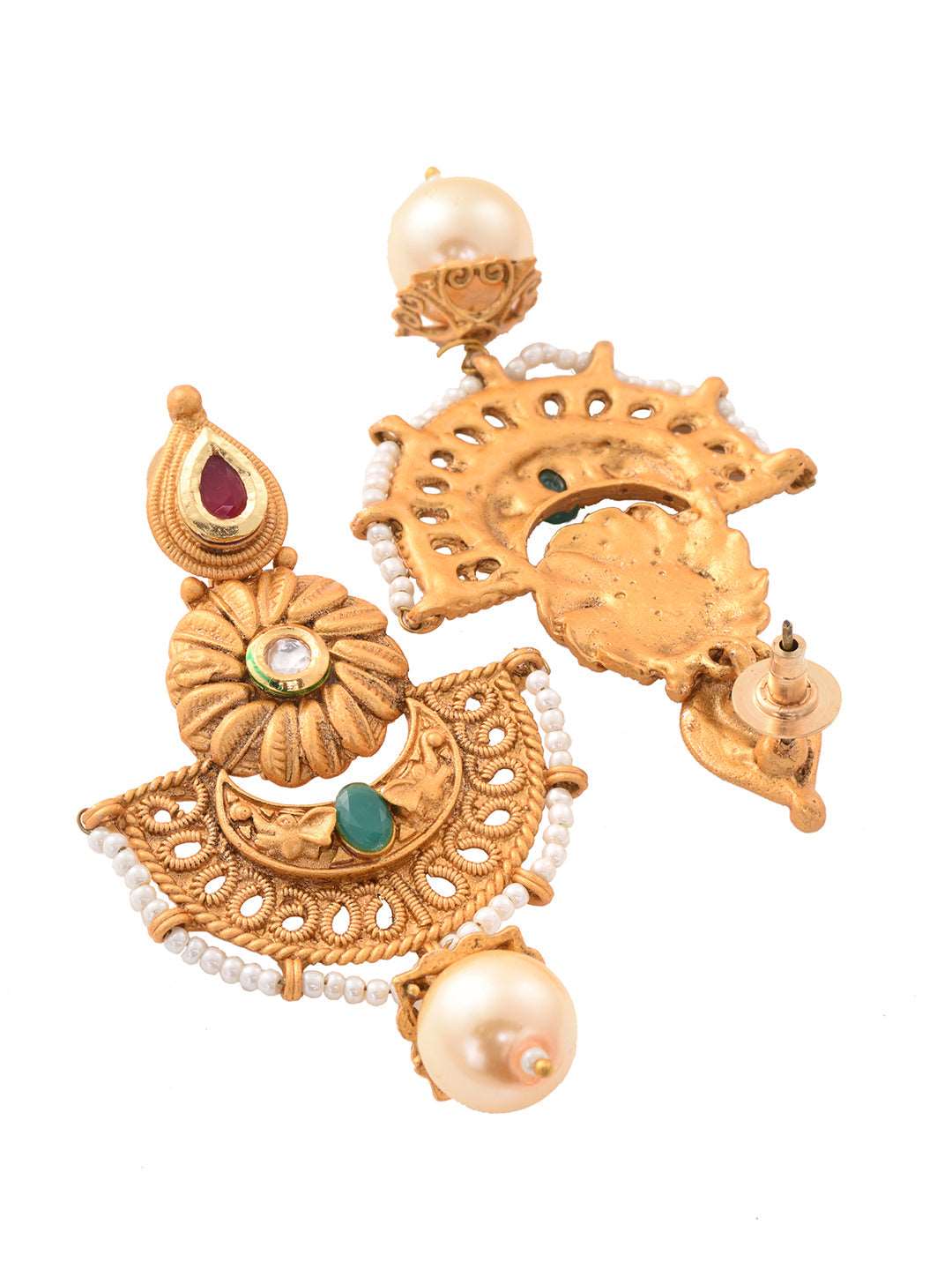 Antique Gold Plated Kundan studded Rajwadi Temple Pendant Jewellery Set, zaveri pearls, sale price rs, sale price, sale gold plated, sale gold, sale, rubans, ring, regular price, priyassi jew