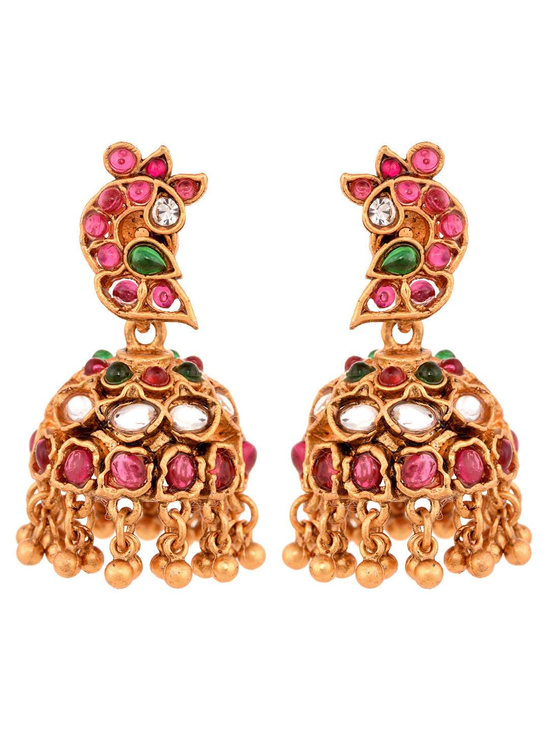 Gold Plated Gorgeous Saadhvi Combo Temple Jewellery Set, zaveri pearls, sale price rs, sale price, sale gold plated, sale gold, sale, rubans, ring, regular price, priyassi jewellery, kushal's