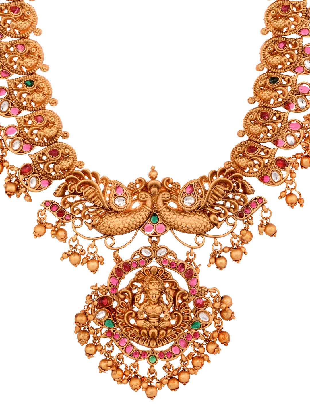 Gold Plated Gorgeous Saadhvi Combo Temple Jewellery Set, zaveri pearls, sale price rs, sale price, sale gold plated, sale gold, sale, rubans, ring, regular price, priyassi jewellery, kushal's