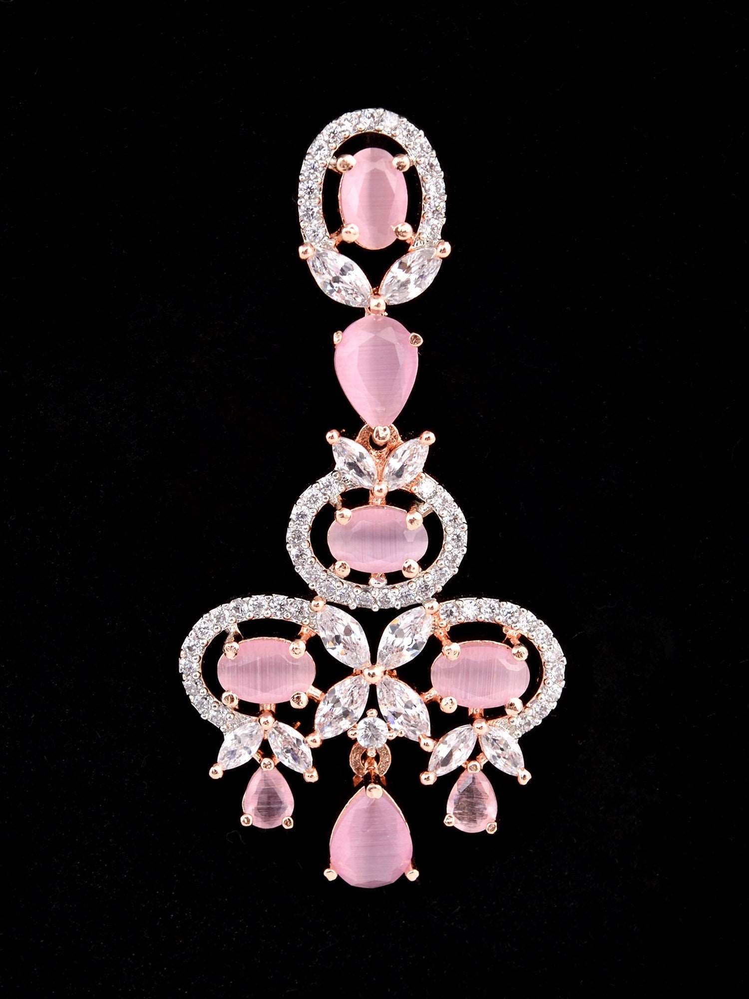Contemporary Pink Diamond studded Necklace Earrings for women & Girls, zaveri pearls, sale price rs, sale price, sale gold plated, sale gold, sale, rubans, ring, regular price, priyassi jewel