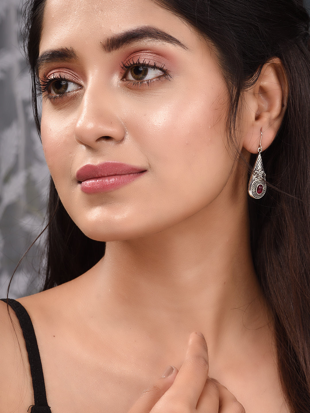 Siver Oxidised Combo Of 2 Minimal Earring, zaveri pearls, sale price rs, sale price, sale gold plated, sale gold, sale, rubans, ring, regular price, priyassi jewellery, kushal's - Saraf RS Je