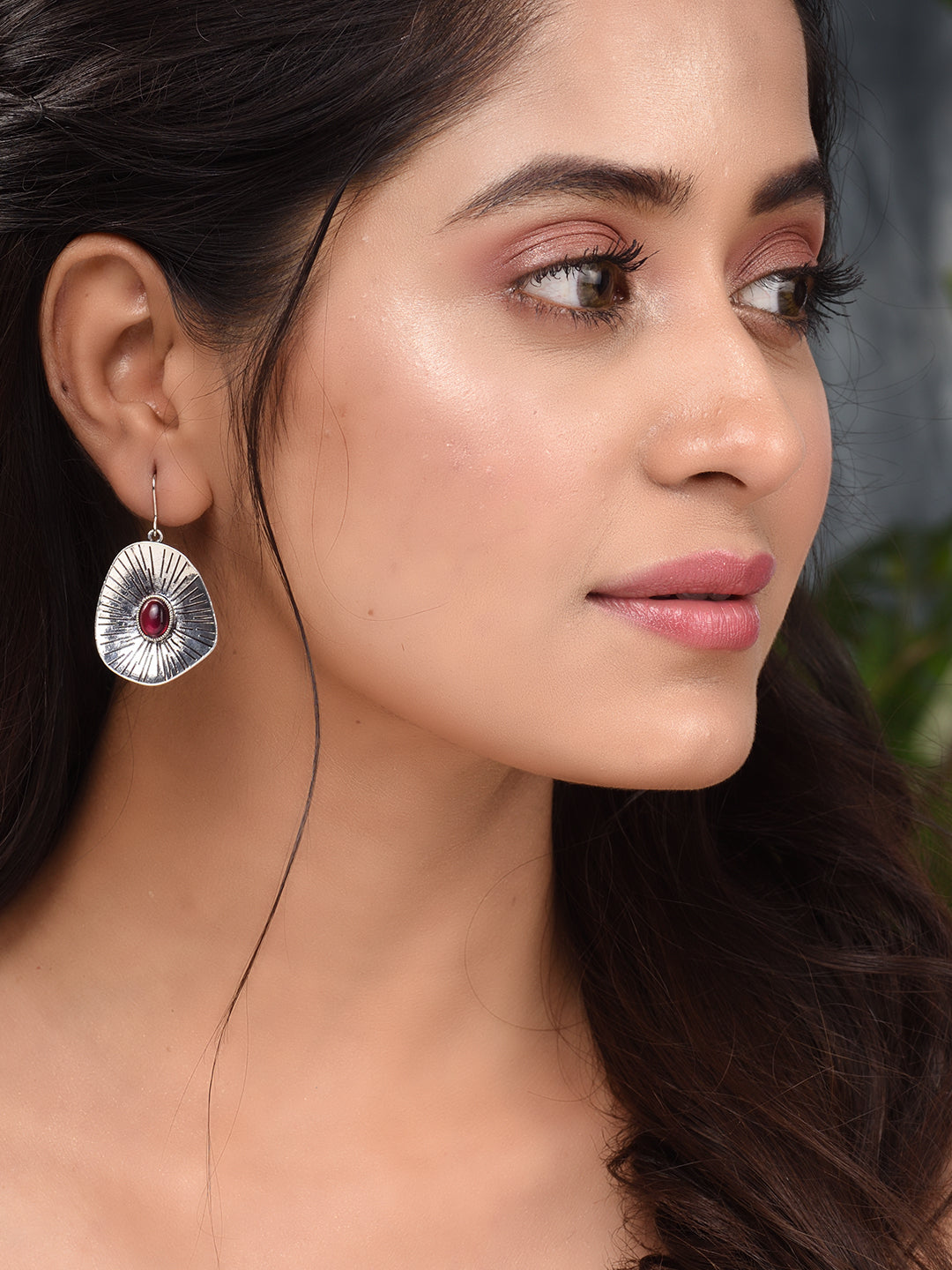 Silver Oxidised Leaf Shaped Drop Earrings, zaveri pearls, sale price rs, sale price, sale gold plated, sale gold, sale, rubans, ring, regular price, priyassi jewellery, kushal's - Saraf RS Je